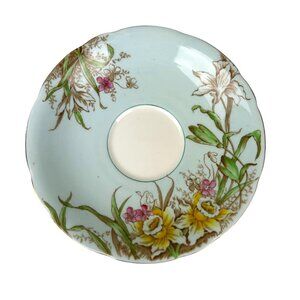 Aynsley Made in England Replacement Saucer Blue Floral Daffodil 5.5" Garden
